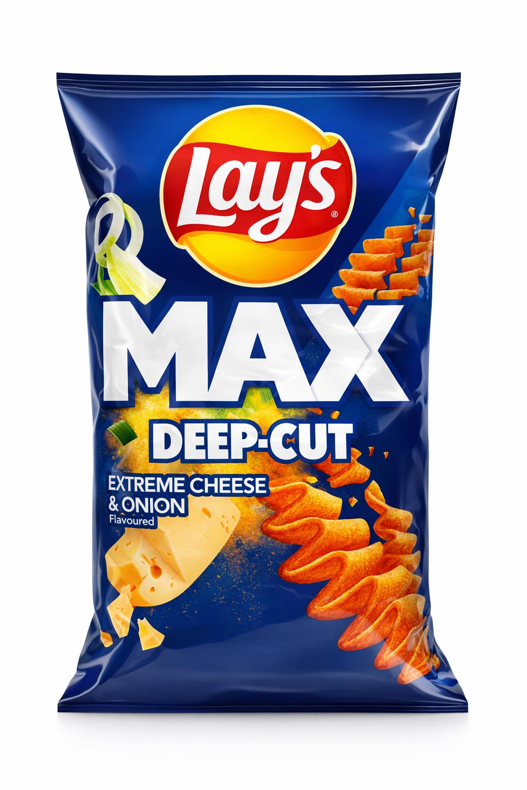 Lay's Max Deep-Cut Extreme Cheese & Onion Chips 120g