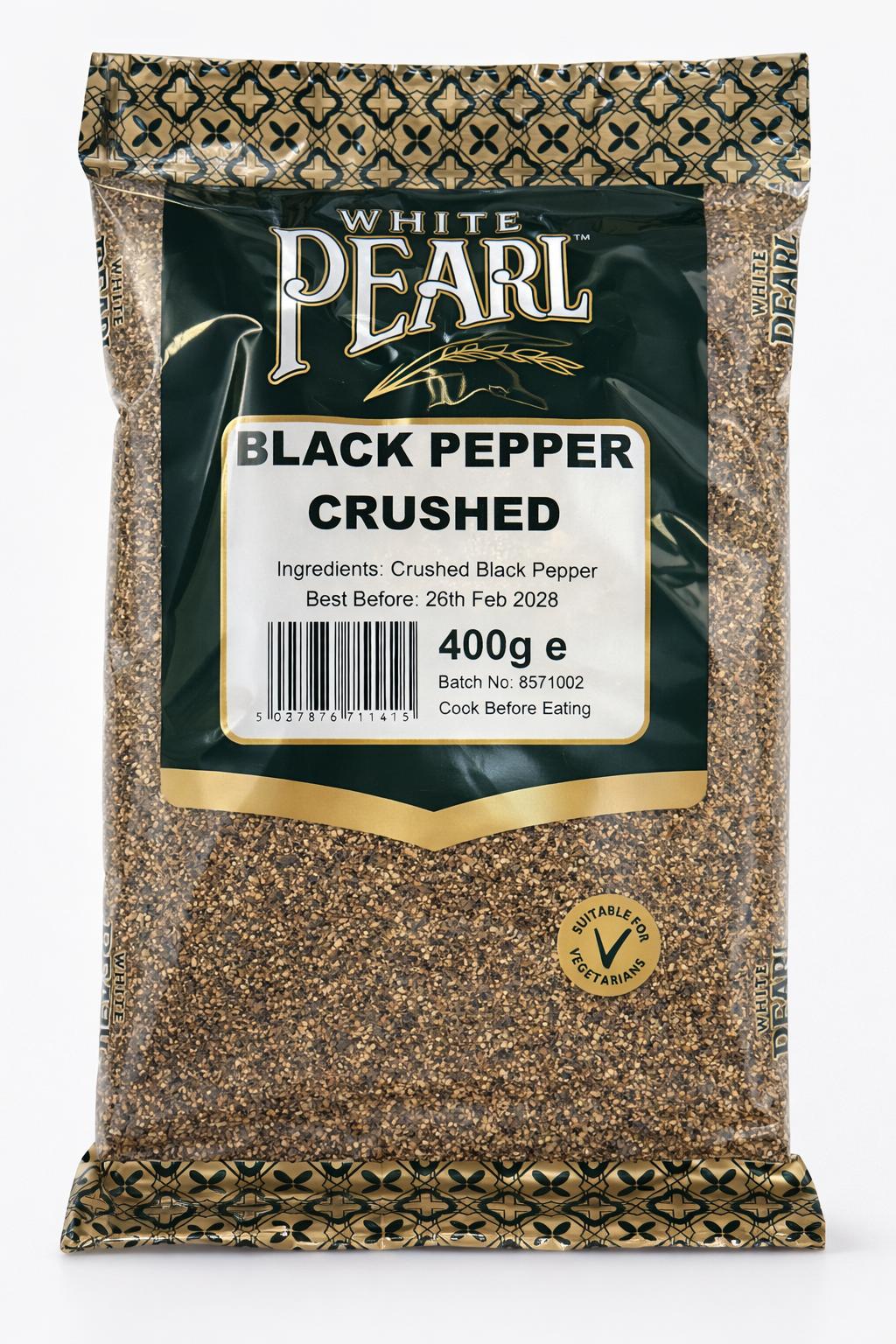 White Pearl Black Pepper Crushed 400g