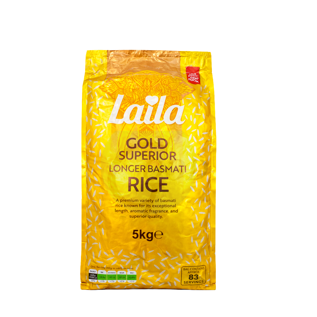Laila Golden Superior Long Basmati Rice 5kg