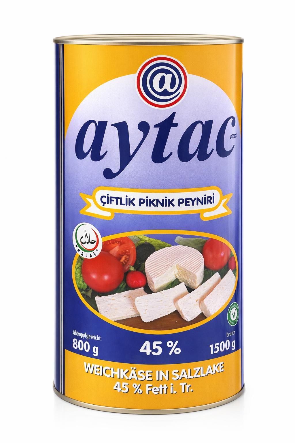 Aytac Feta Cheese 45% Fat 800g Block