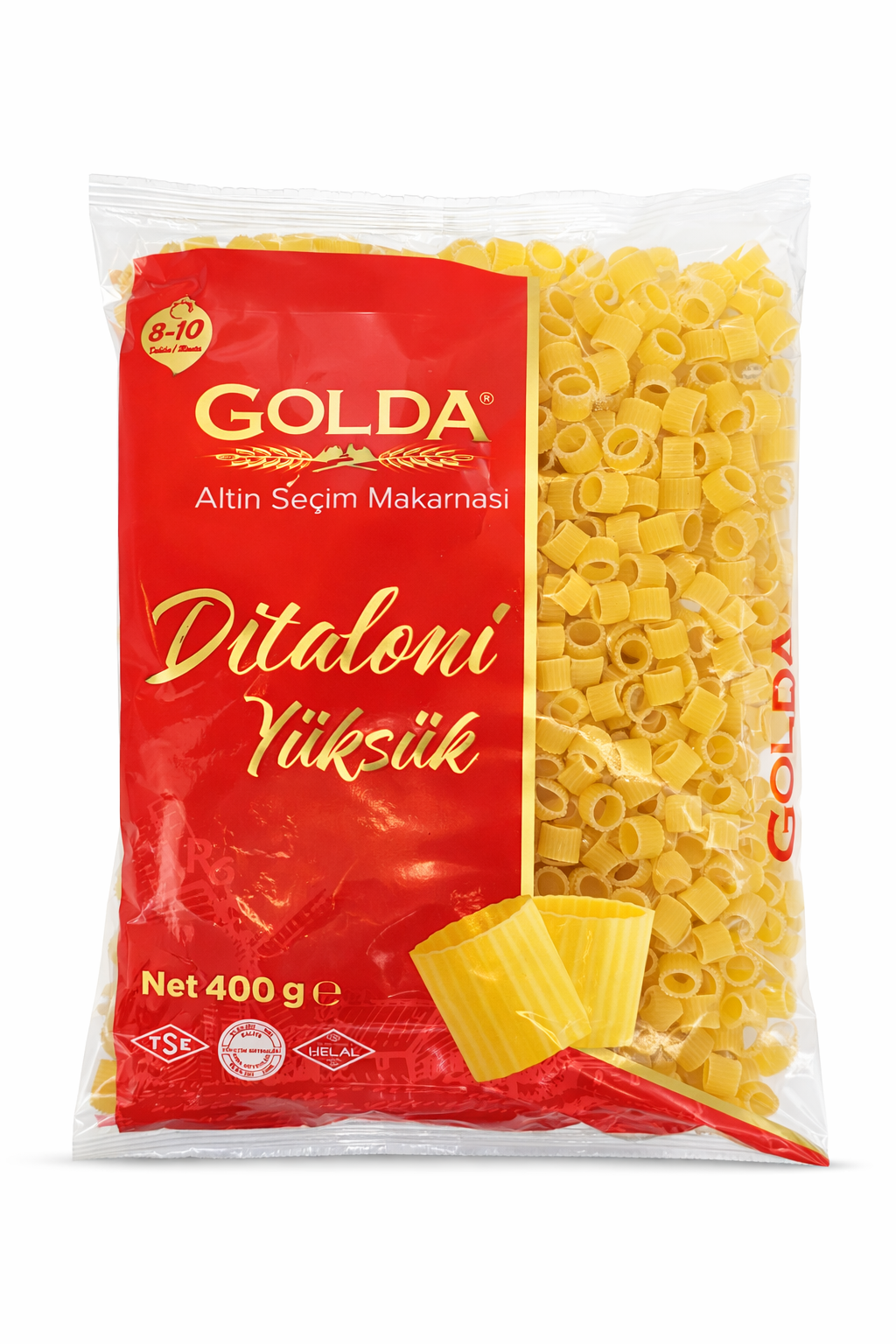 Golda Ditaloni Pasta 400g – Authentic Italian Macaroni