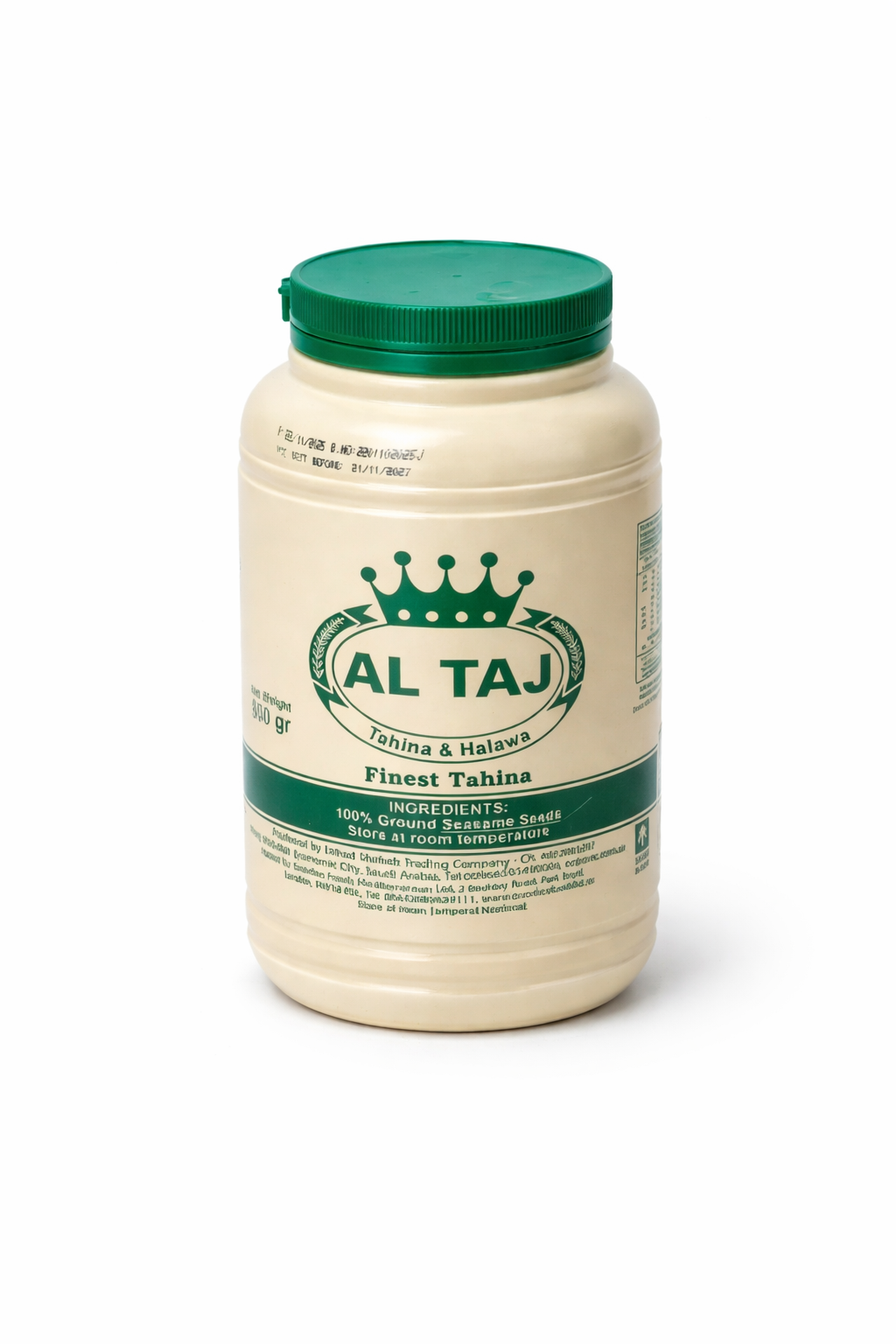 AL TAJ Finest Tahina 800g Pure Sesame Paste