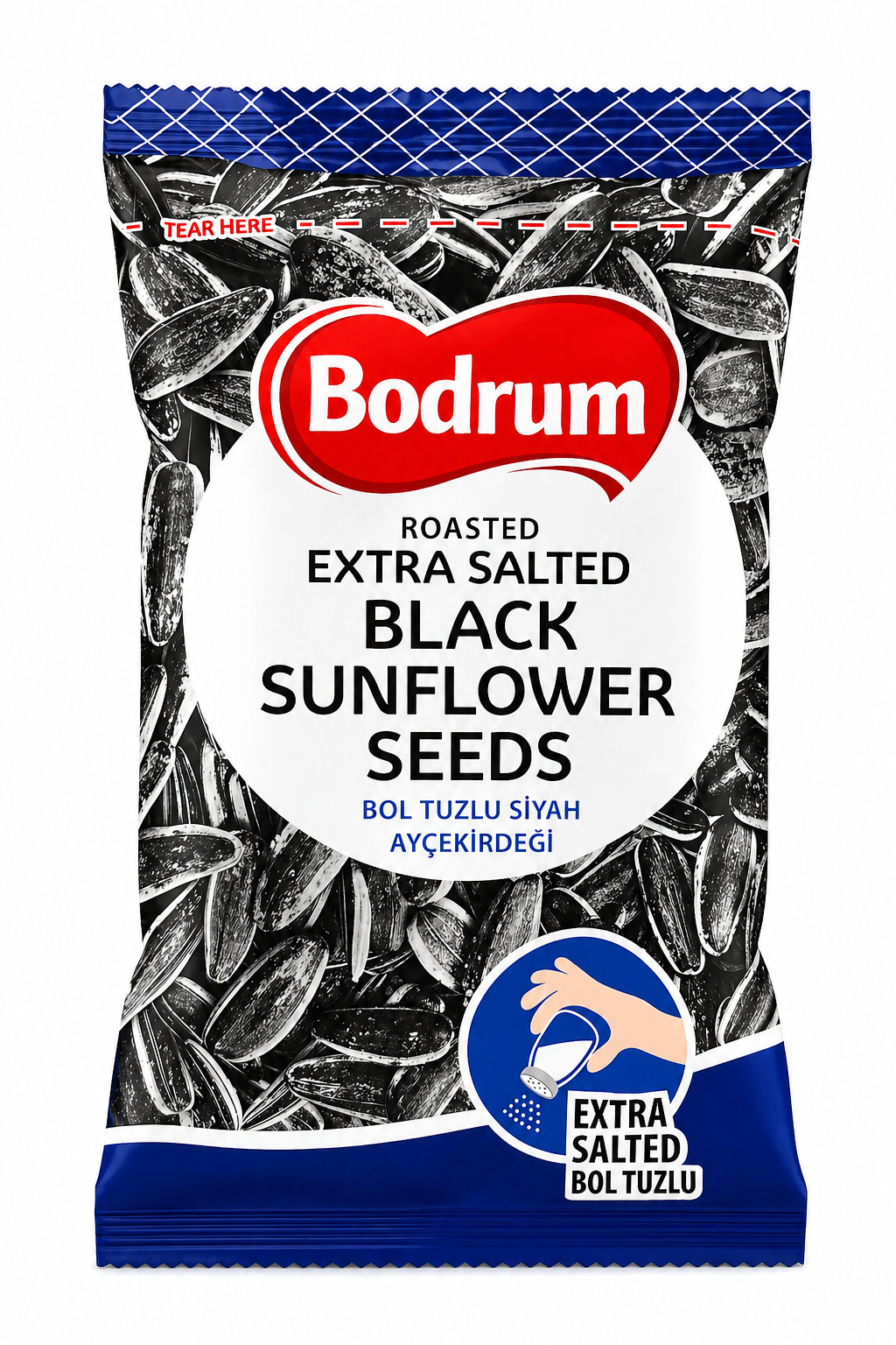 Bodrum Roasted Extra Salted Black Sunflower Seeds 250g