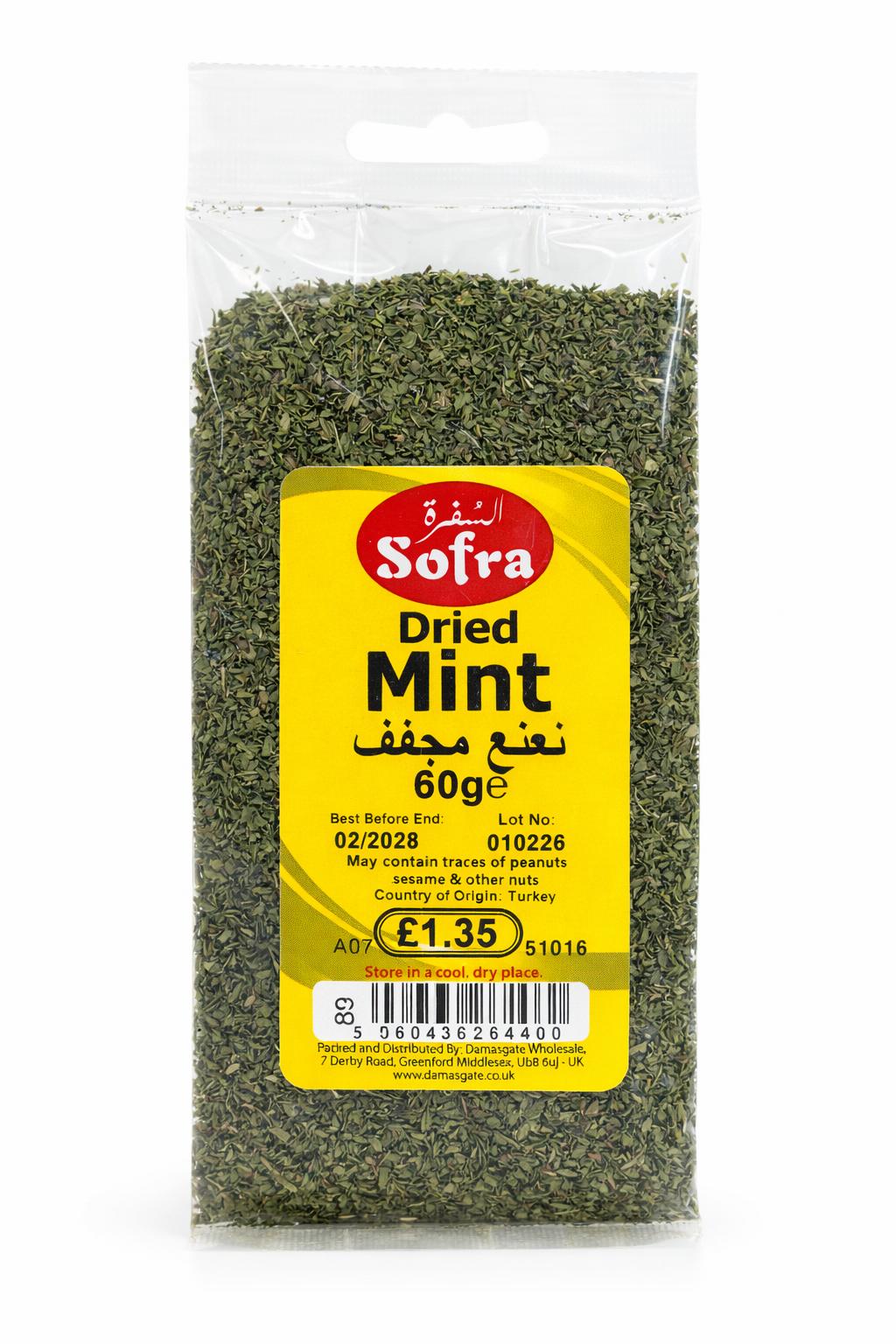 Sofra Dried Mint 60g – Premium Culinary Herb
