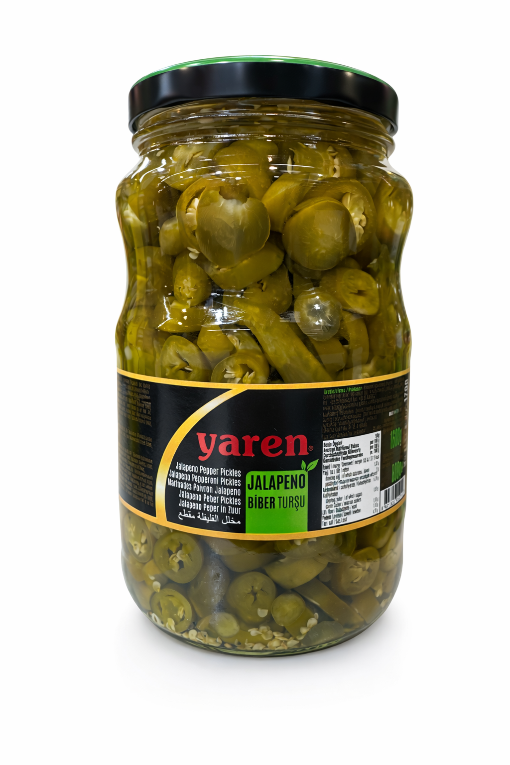 Yaren Jalapeno Peppers 1700g – Pickled Green Peppers Jar