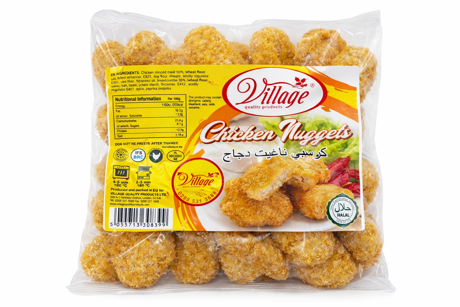 Village Chicken Nuggets 750g Frozen Pack