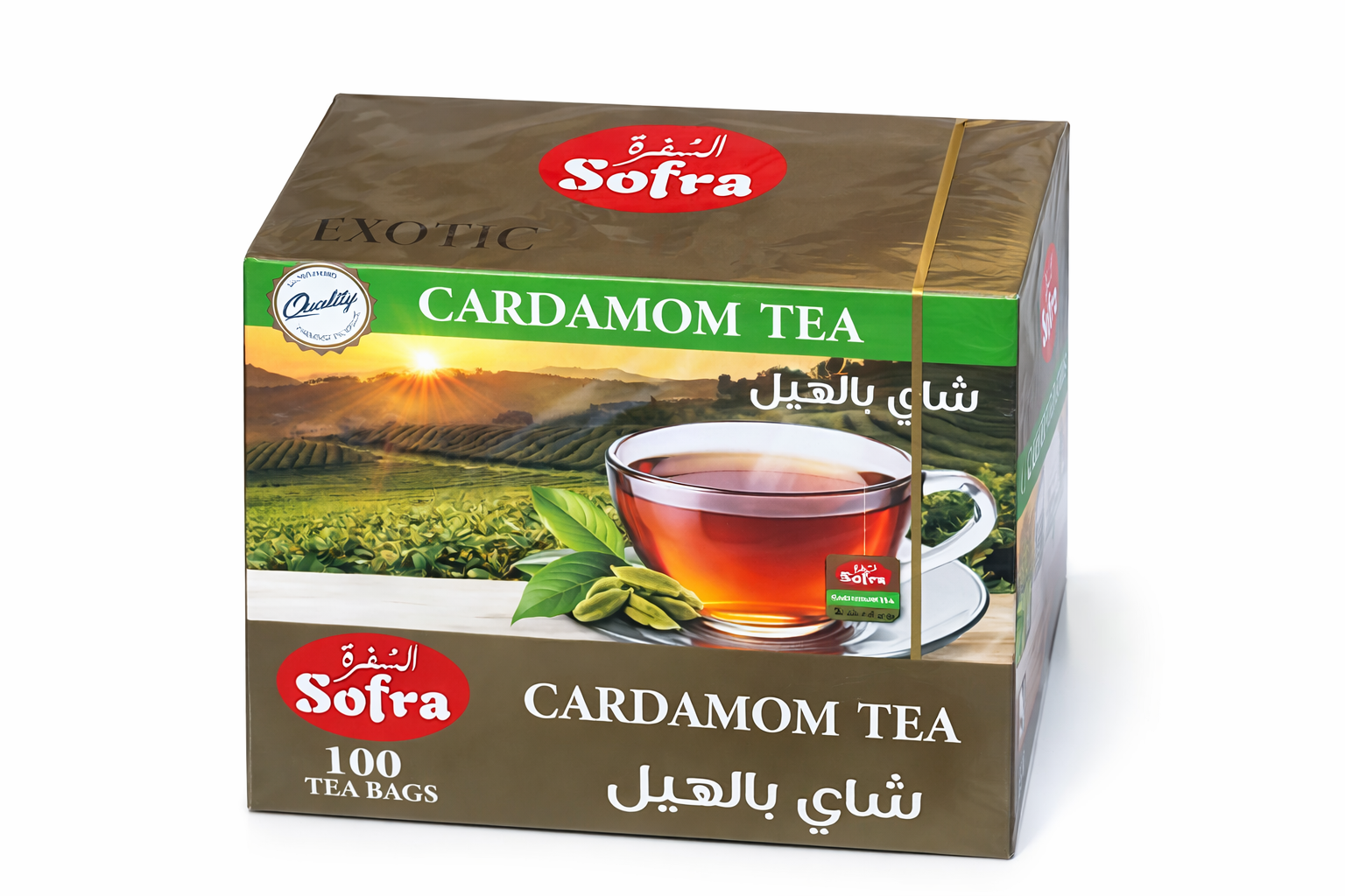 Sofra Exotic Collection Cardamom Tea 100 Tea Bags