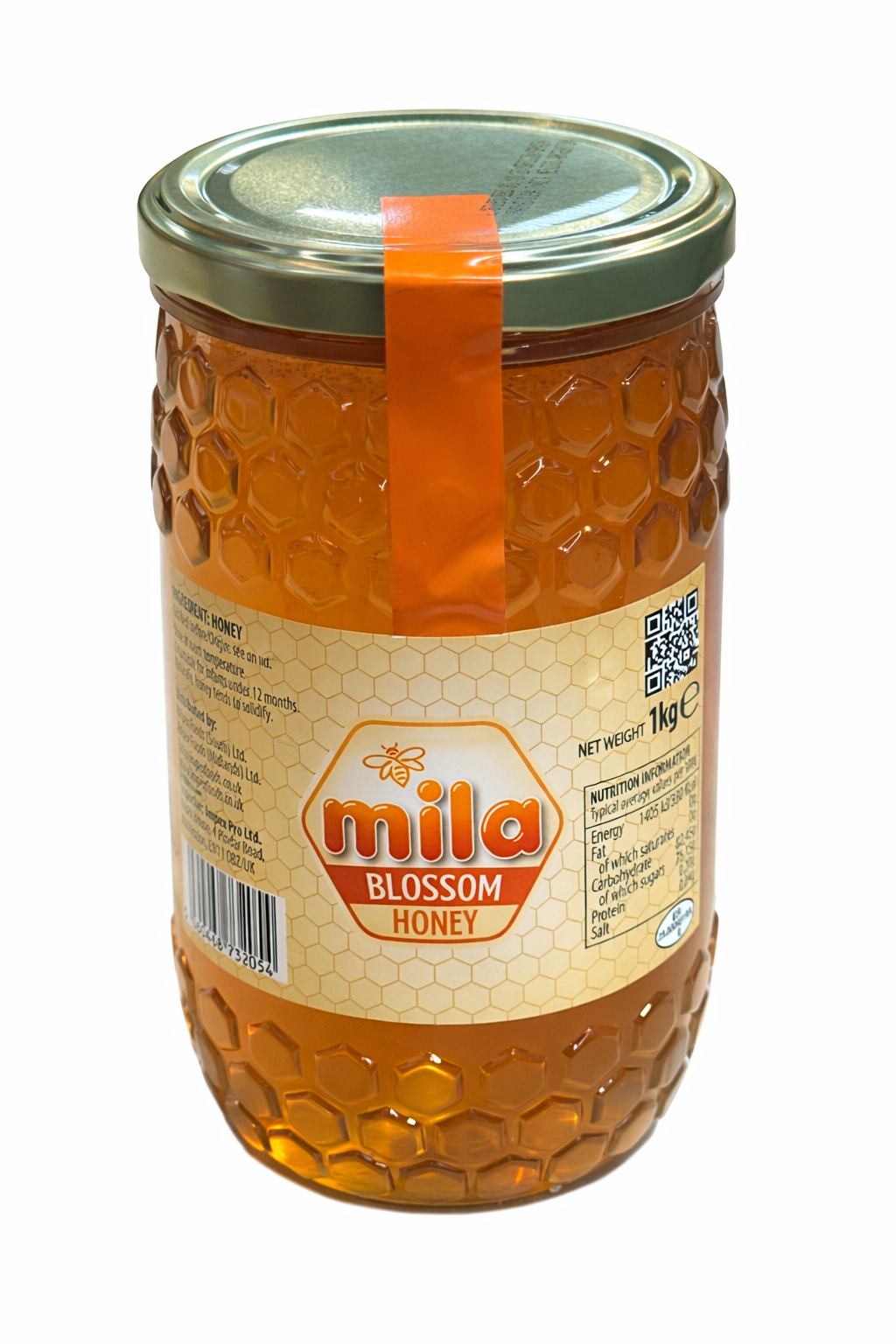 Mila Blossom Honey 1kg Pure Natural Honey Jar