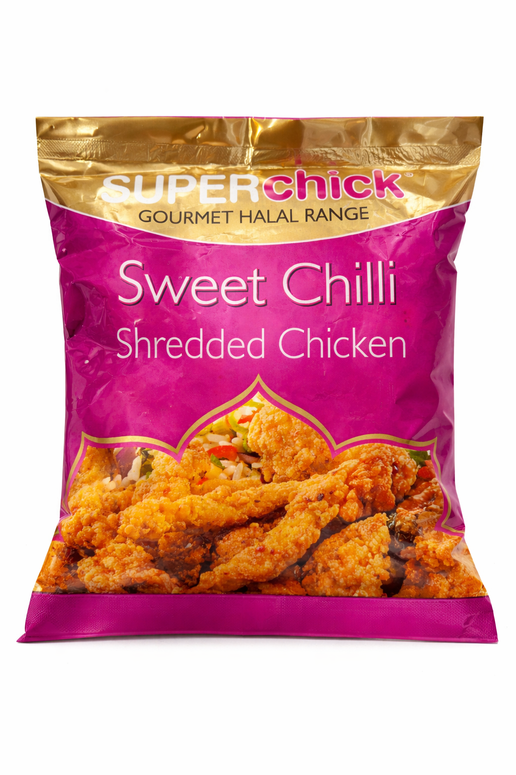 Superchick Sweet Chilli Shredded Chicken 500g Pack