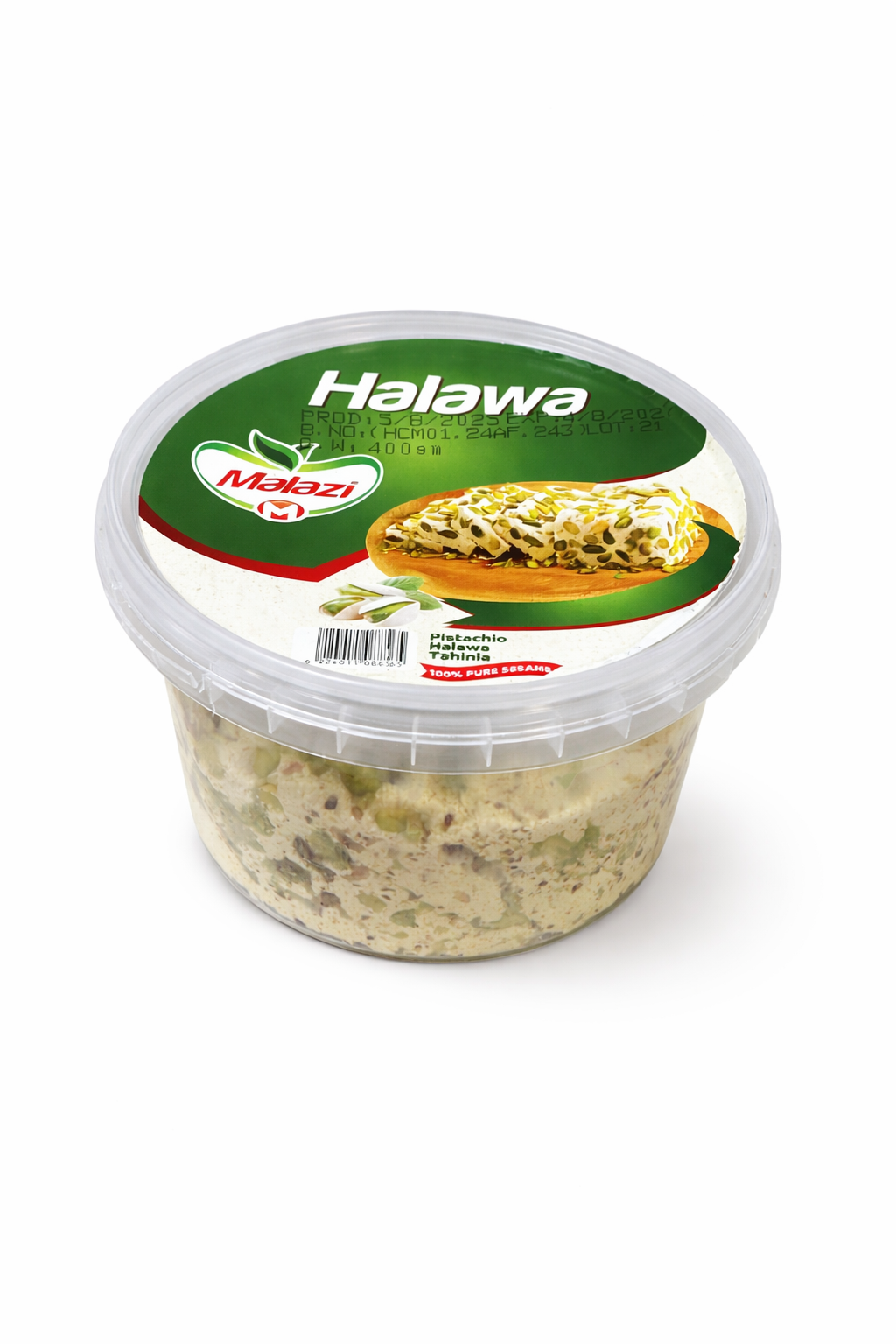Malazi Halawa Pistachio 400g Middle Eastern Dessert