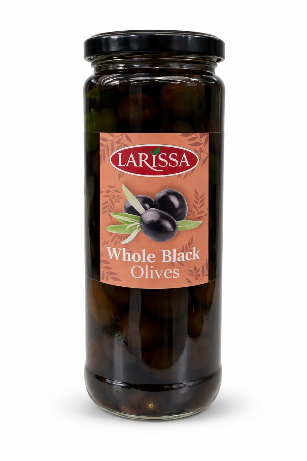 LARISSA Whole Black Olives 430g Jar