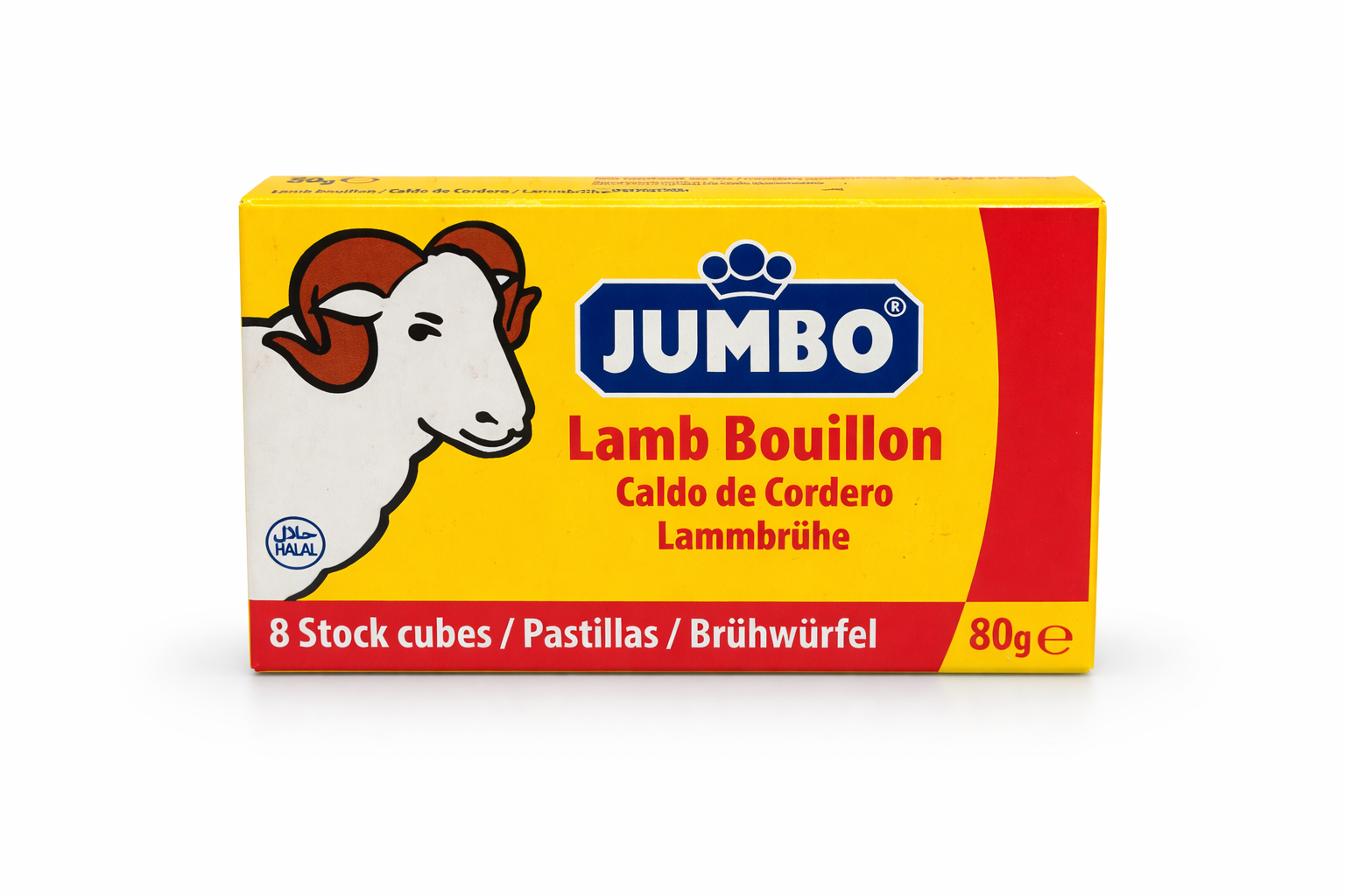 Jumbo Lamb Stock Cubes 80g – Rich Flavour Cooking Base