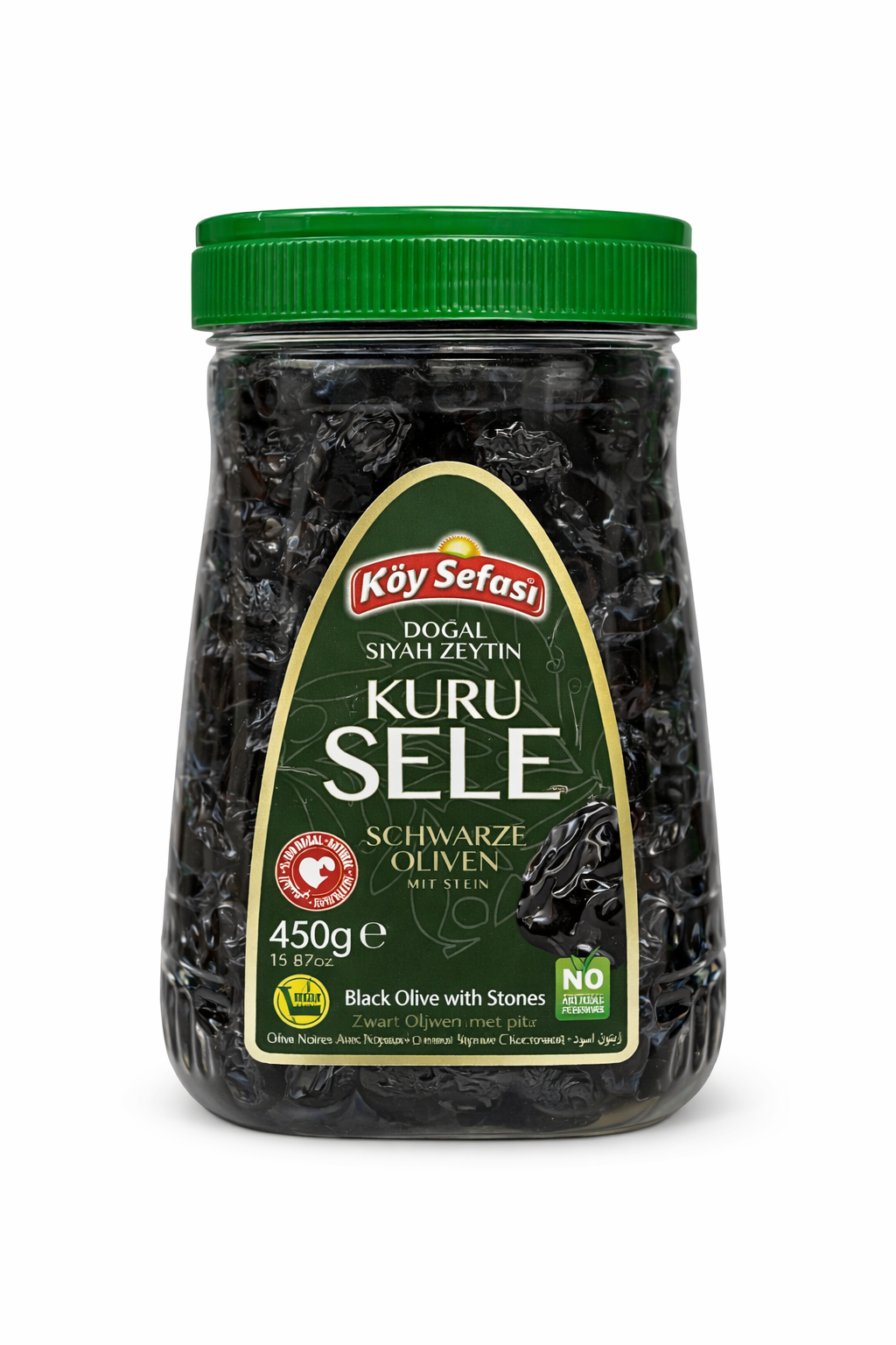 KOY SEFASI Kuru Sele Black Olives 450g Jar