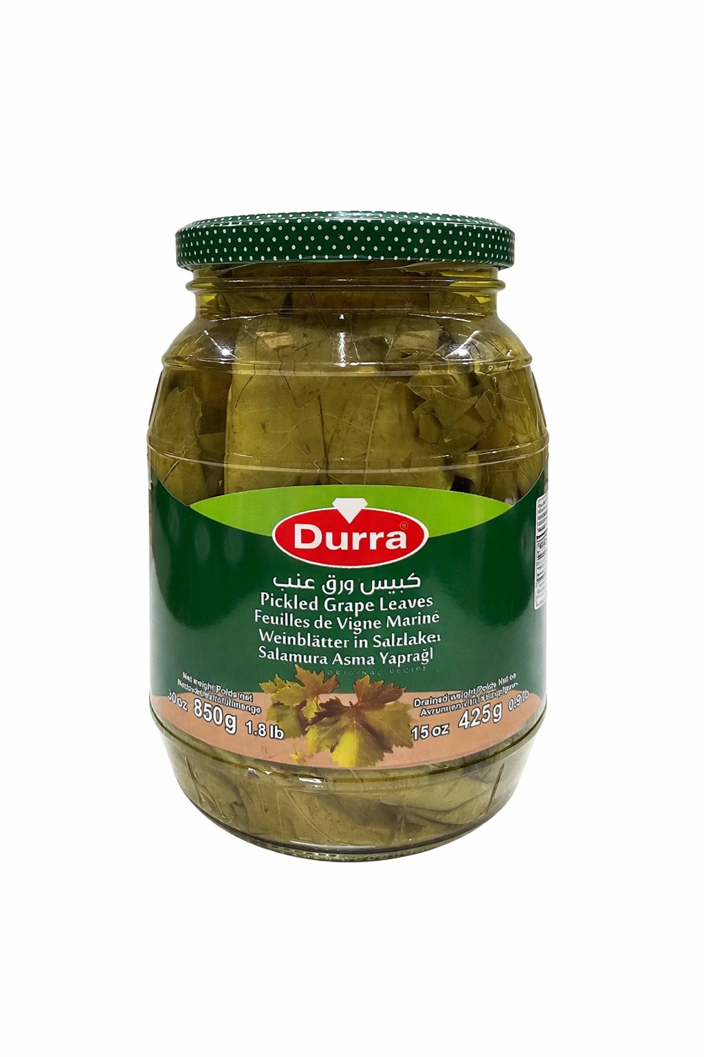 Durra Grape Leaves 850g Jar – Preserved Vine Leaves