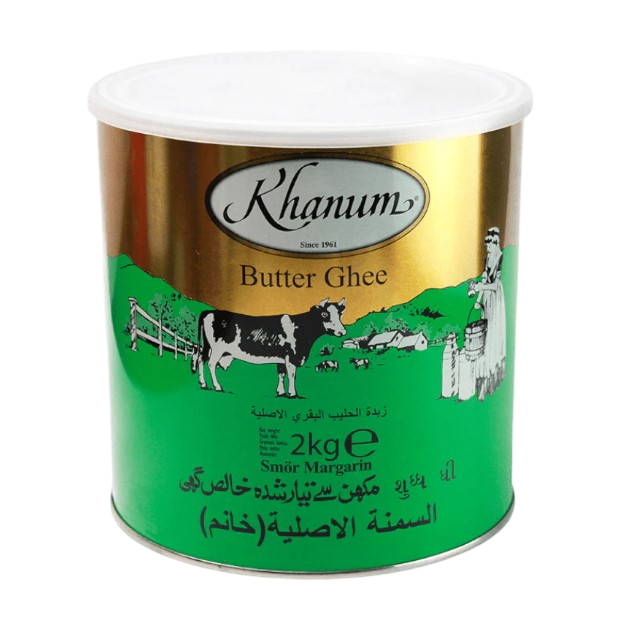 Khanum Butter Ghee 2kg – Pure Clarified Butter