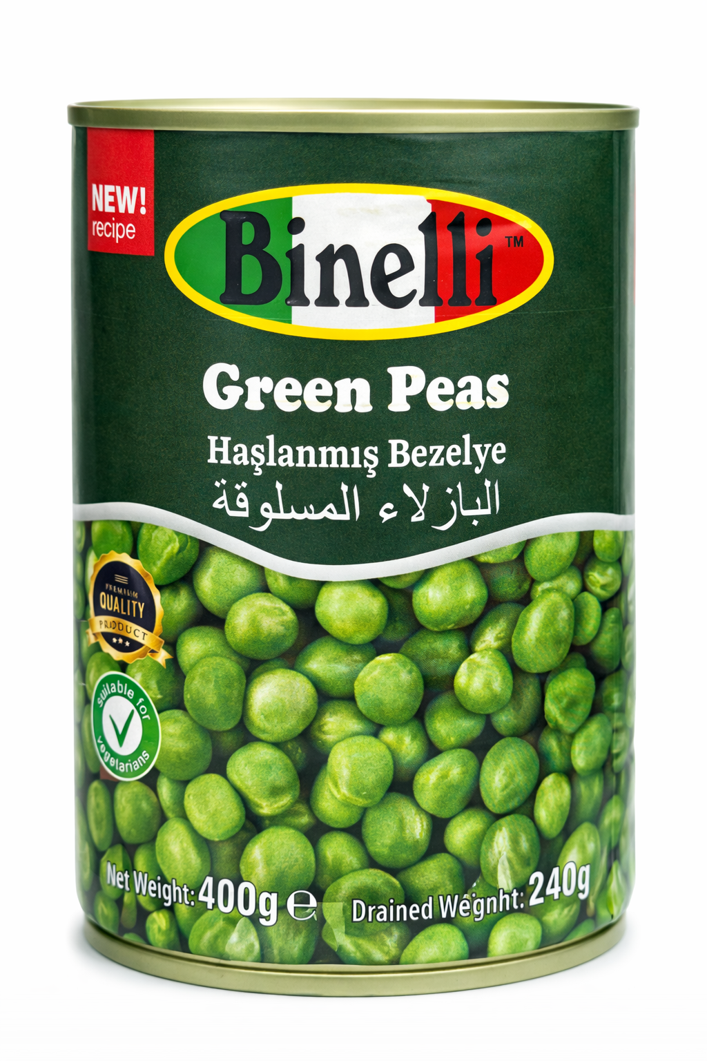 Binelli Green Peas 400g Canned Vegetables
