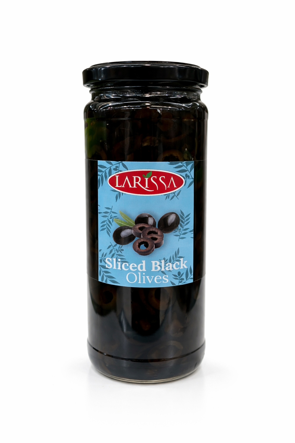 LARISSA Sliced Black Olives 430g Jar